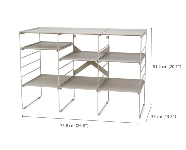 Joseph Joseph Level Plus Adjustable Shoe Rack – Triple Stores up to 12 pairs of shoes or boots - Image 2