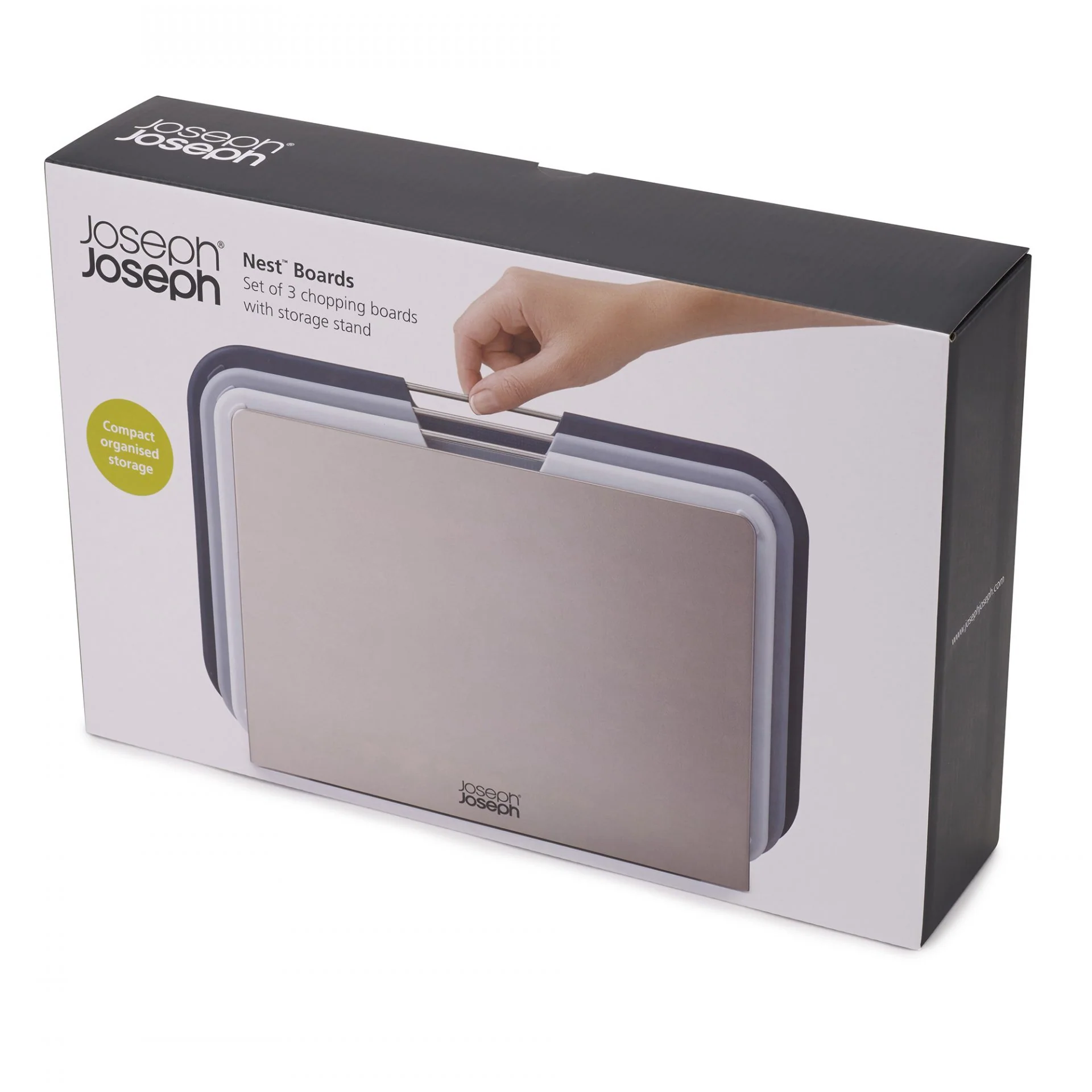 Joseph Joseph Nest Boards Regular Grey Chopping Board Set - Image 6