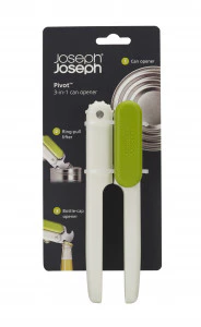 Joseph Joseph Pivot 3-in-1 Can Opener – White/Green - Image 2