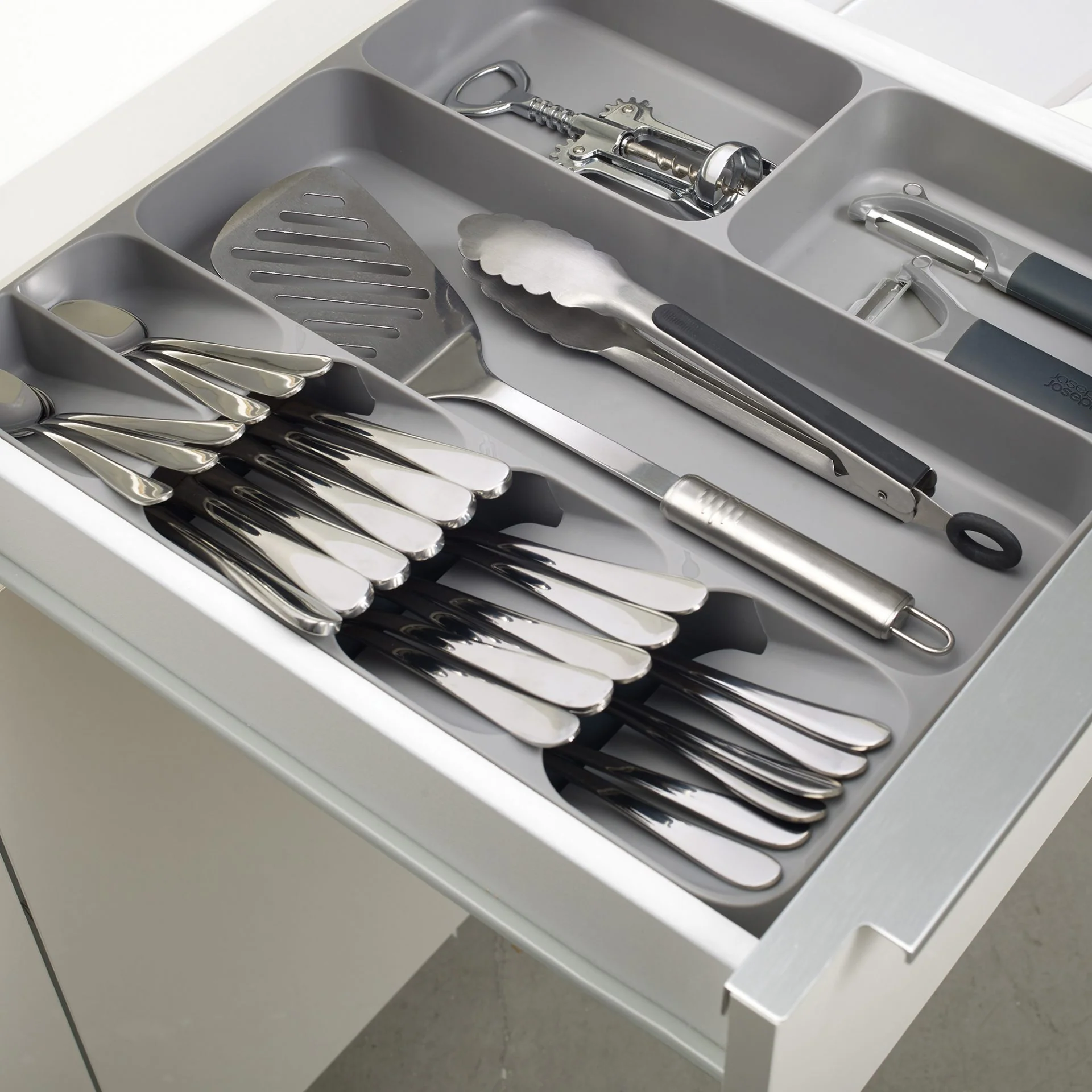 Joseph Joseph Drawer Store Organizer Tray, Gray Pack of 1 - 5.5cm x 38.5cm x 39.5cm - Image 2