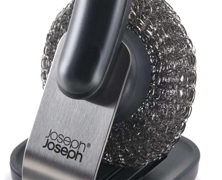 Joseph Joseph SinkTech Dish Brush with stainless-steel storage stand - Image 4