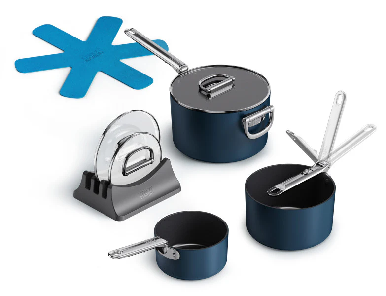 Joseph Joseph Space 3 Piece Non-Stick Saucepan Set - Image 3