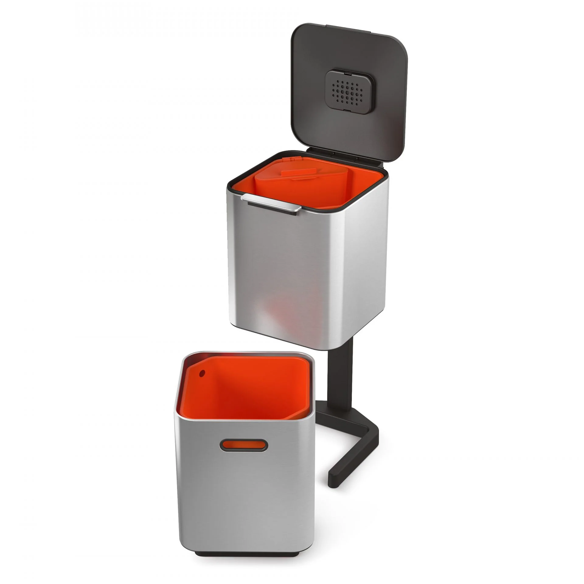Joseph Joseph Totem Stainless Steel - 40L (2 x 20-litre compartments for separating waste & recycling) - Image 2