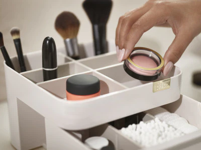 Joseph Joseph Viva Cosmetic organiser with drawer – Shell - Image 4