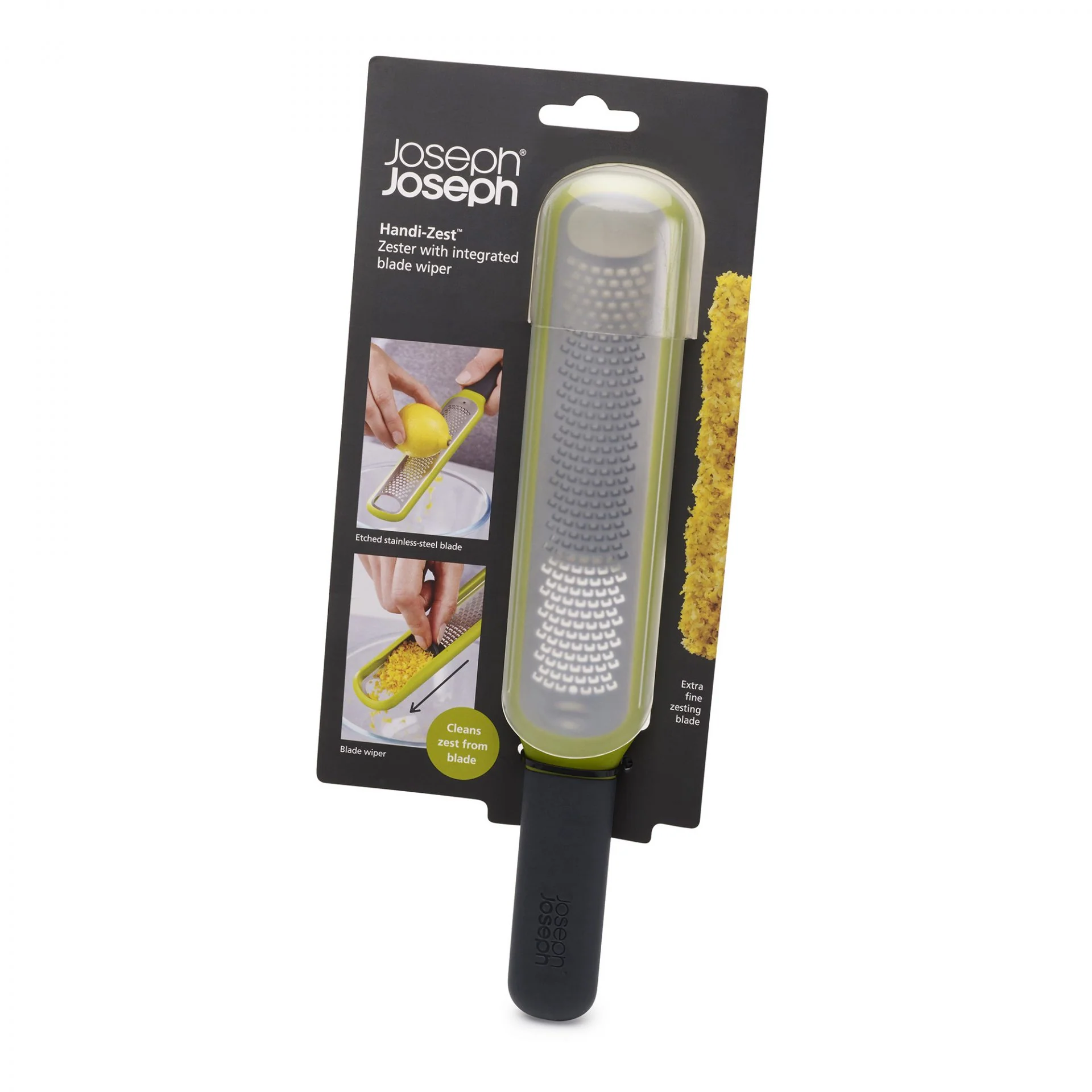 Joseph Joseph Stainless Steel Zester W Blade Wiper - Image 5