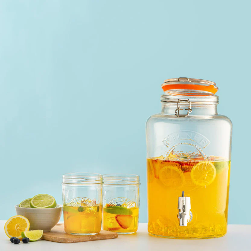 Kilner Round Storage Jar with Dispensing Tap, 5 Litre - Image 2