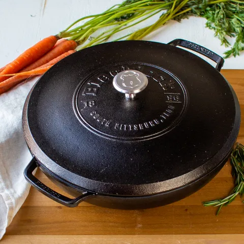 Lodge Blacklock Cast Iron Braiser with Lid – 3.7L - Image 3