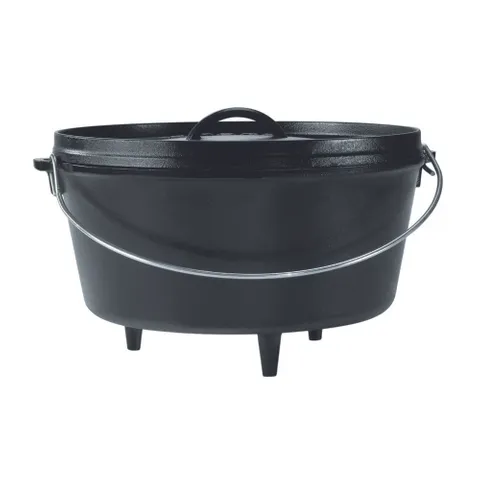 Lodge Camp Cast Iron Dutch Oven Deep - 7.5L/30cm