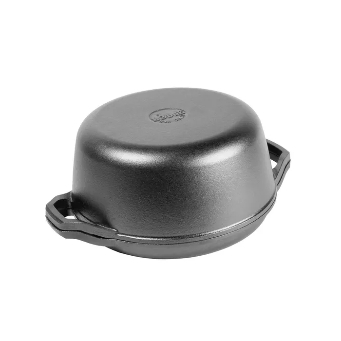 Lodge Chef Collection Double Cast Iron Induction Dutch Oven - 5.7L - Image 3