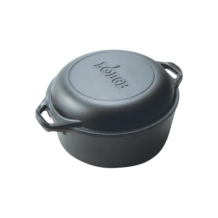 Lodge Double Cast Iron Dutch Oven – 26cm/4.7L