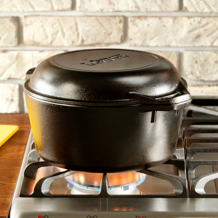 Lodge Double Cast Iron Dutch Oven – 26cm/4.7L - Image 3