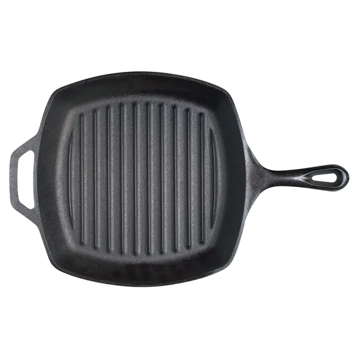 Lodge Square Cast Iron Grill Pan - 26cm - Image 2