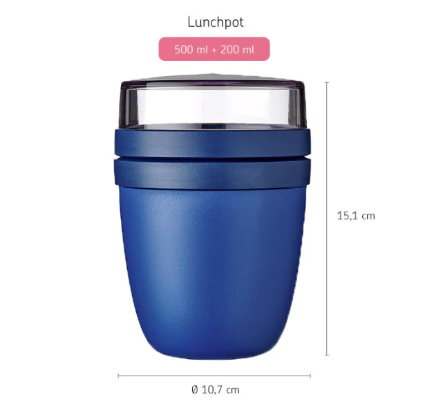 Mepal Lunch Pot Ellipse Vivid Blue - 200ml - Image 3