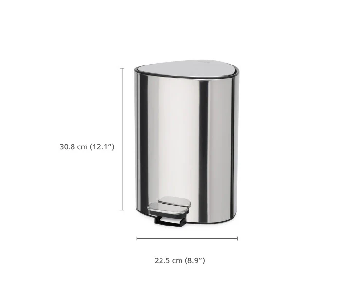 Joseph Joseph Luxe Stainless Steel Pedal Bin – 5L - Image 4