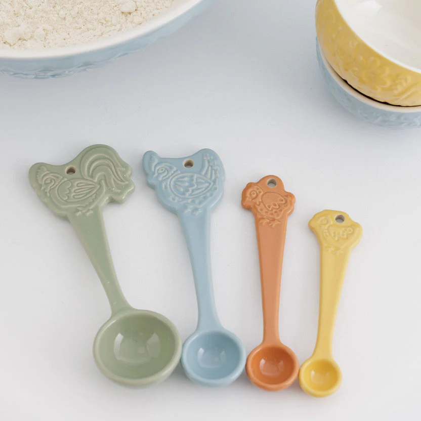 Mason Cash Home To Roost Set of 4 Measuring Spoons - Image 2