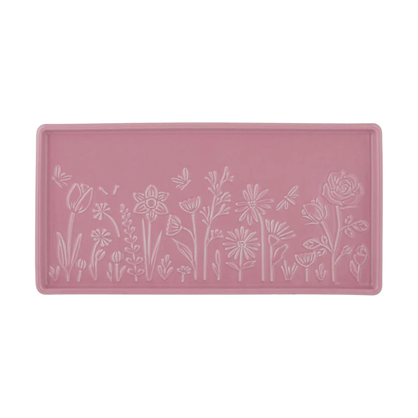 Mason Cash In The Meadow Pink Rectangle Platter, 30 x 15 x 2cm