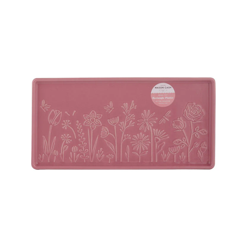 Mason Cash In The Meadow Pink Rectangle Platter, 30 x 15 x 2cm - Image 3
