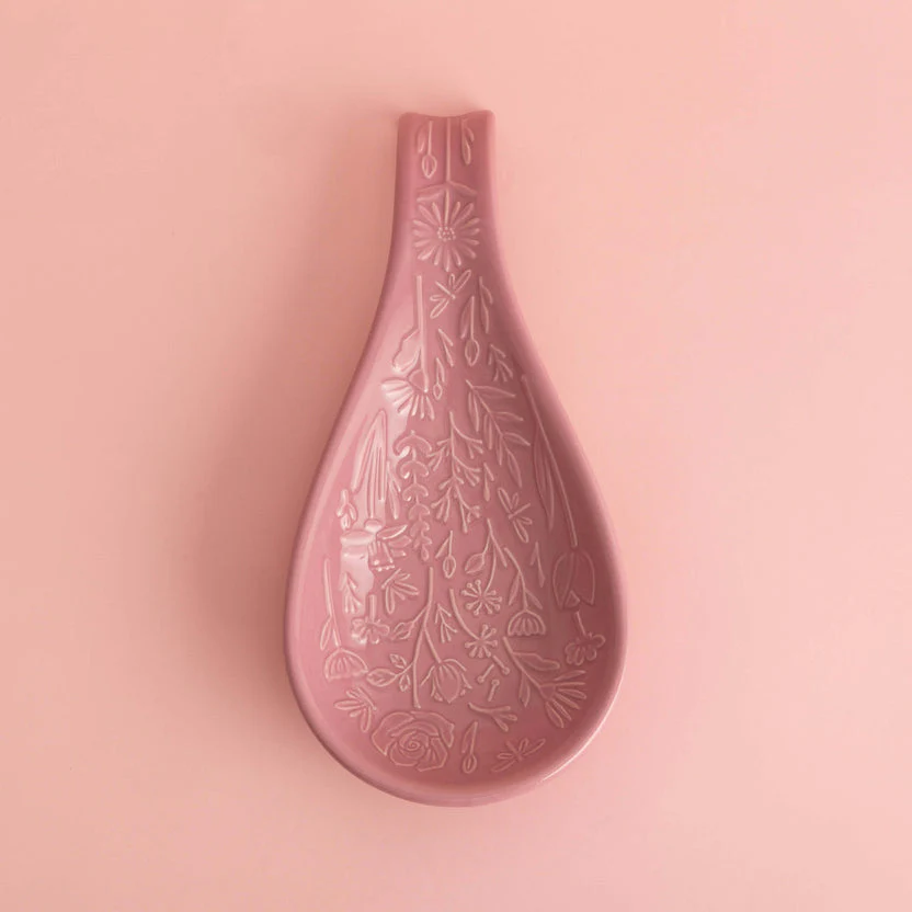 Mason Cash In The Meadow Pink Spoon Rest, 27 x 12 x 3.8cm - Image 2