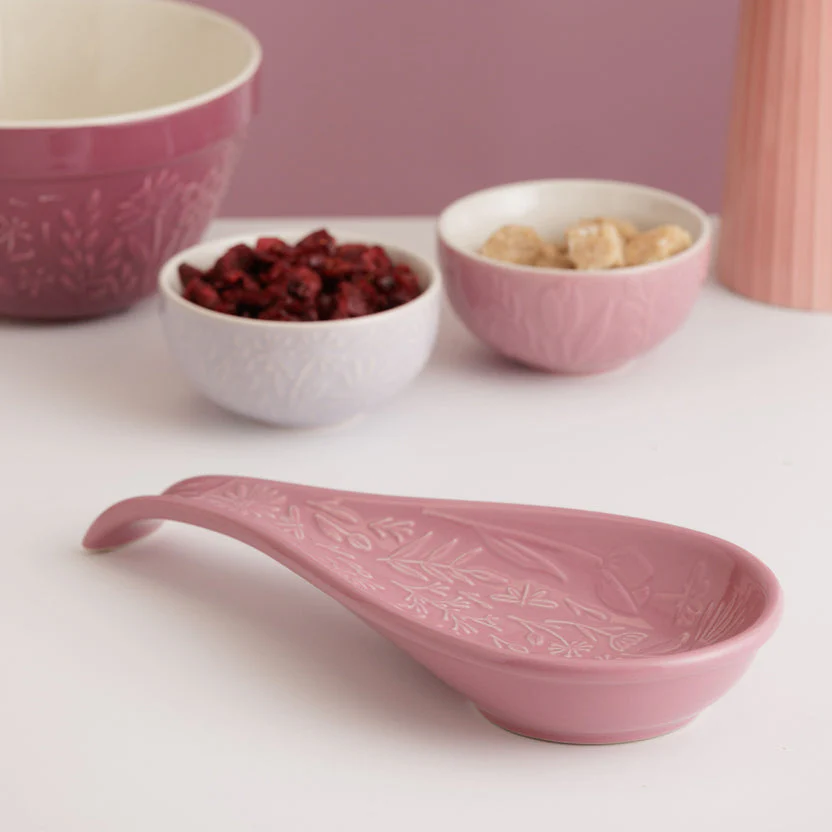 Mason Cash In The Meadow Pink Spoon Rest, 27 x 12 x 3.8cm - Image 4