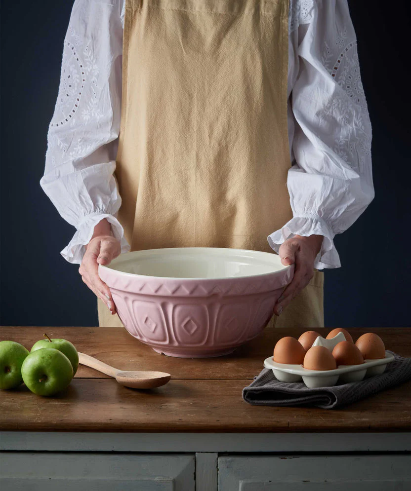 Mason Cash Powder Pink Colour Mixing Bowl, 29cm/4 Litre - Image 2