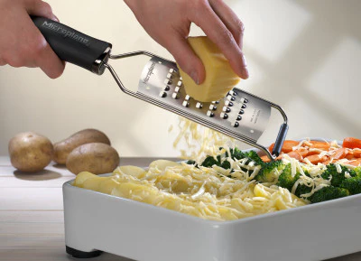 Microplane Gourmet Extra Stainless Steel Coarse Grater - Image 4