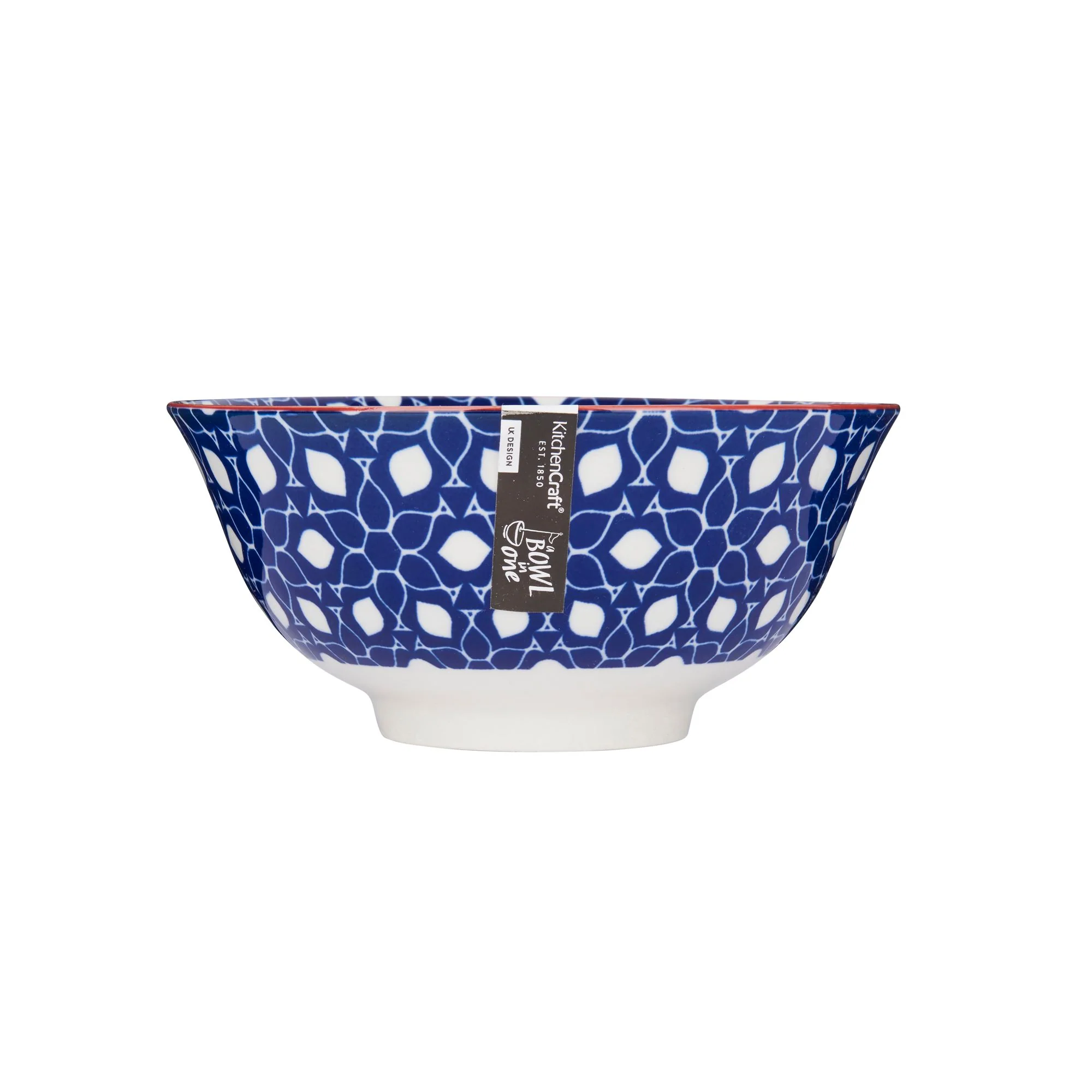 Mikasa Does it All Ceramic Bowl - Blue Floral - 15.7cm - Image 3