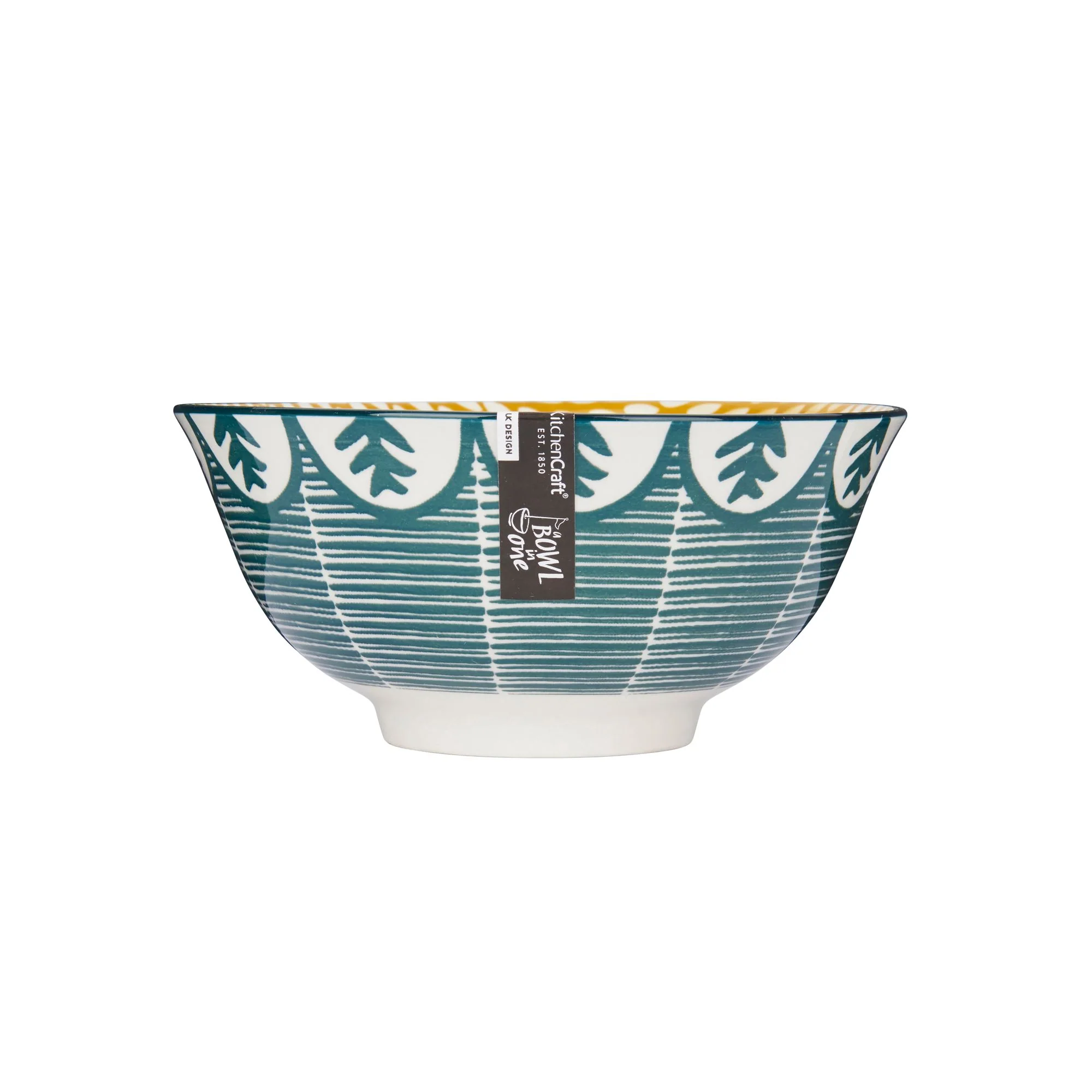 Mikasa Does it All Ceramic Bowl - Leafy Green - 15.7cm