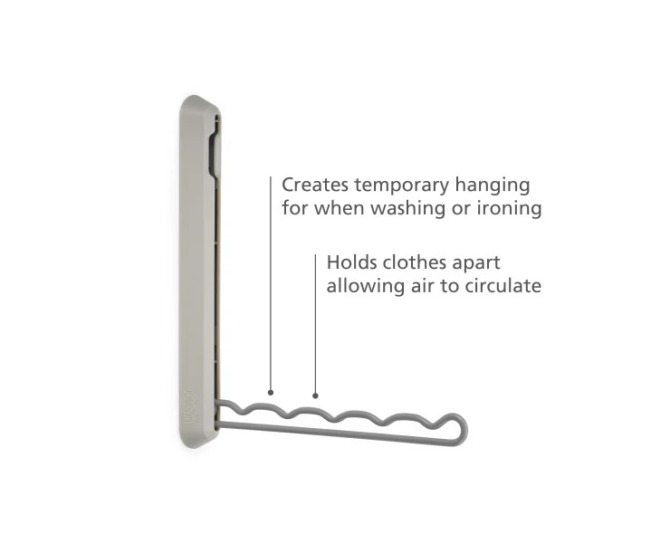 Joseph Joseph Orderly Retractable Hanging Rail Carbon Steel Ecru - Image 3