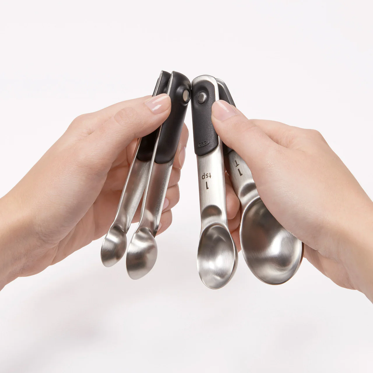 Oxo 4-Piece Stainless Steel Measuring Spoon Set - Image 5