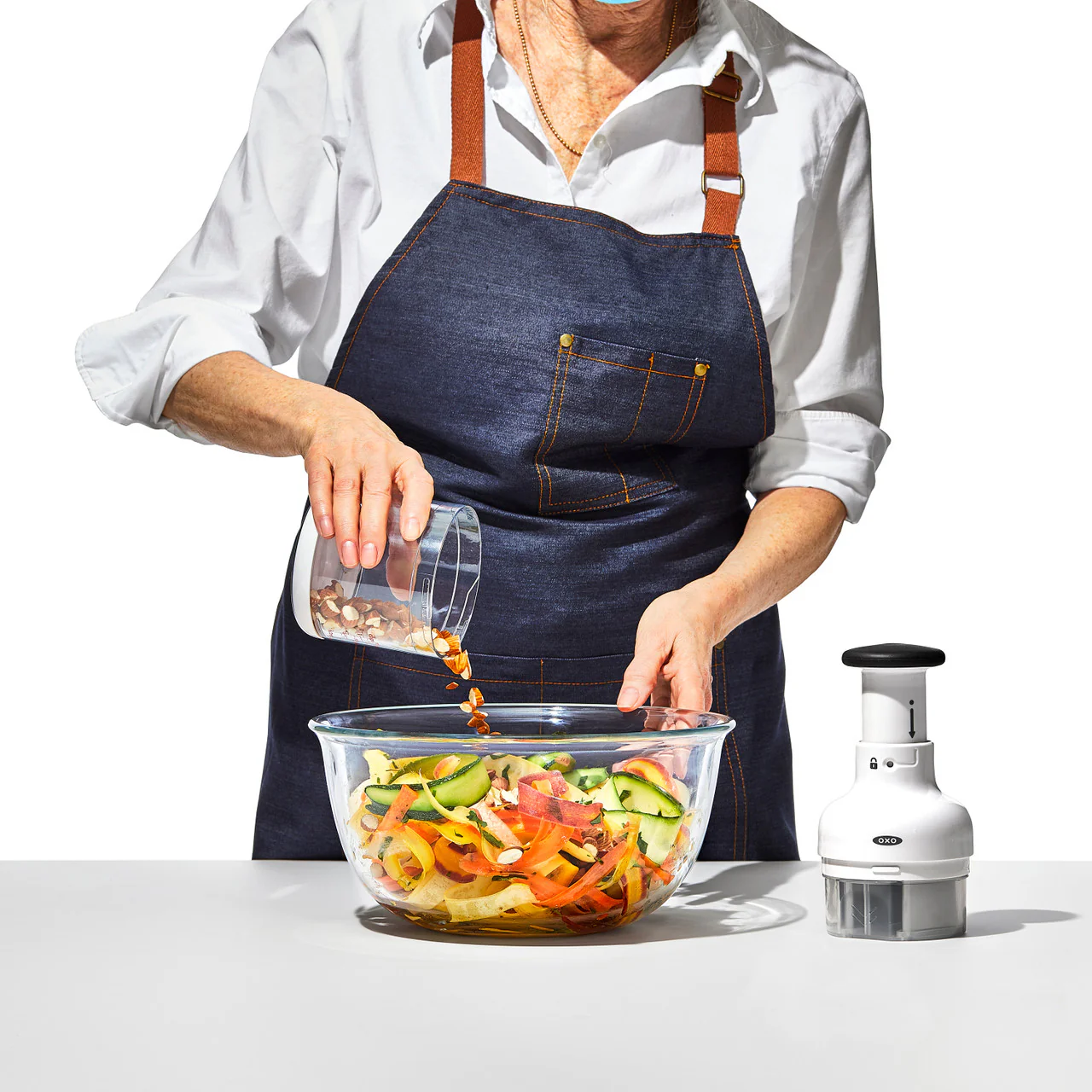 Oxo Chopper – Stainless Steel / White - Image 4