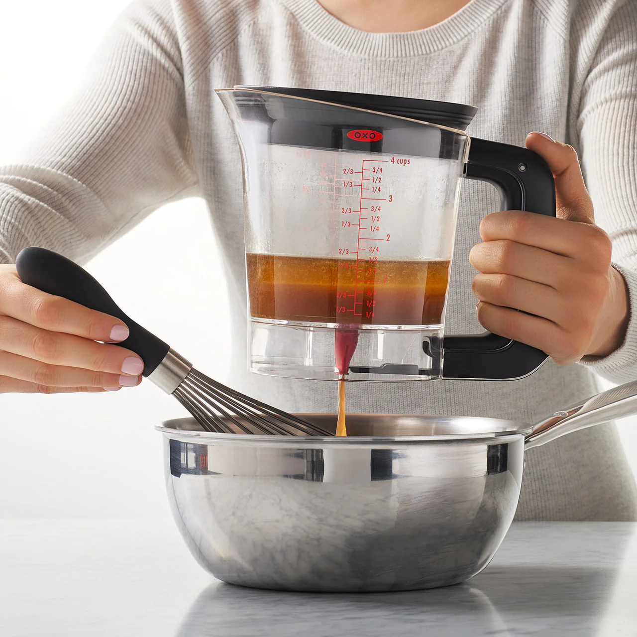 Oxo Good Gravy Fat Separator – 4 Cup / 1 L - Image 4