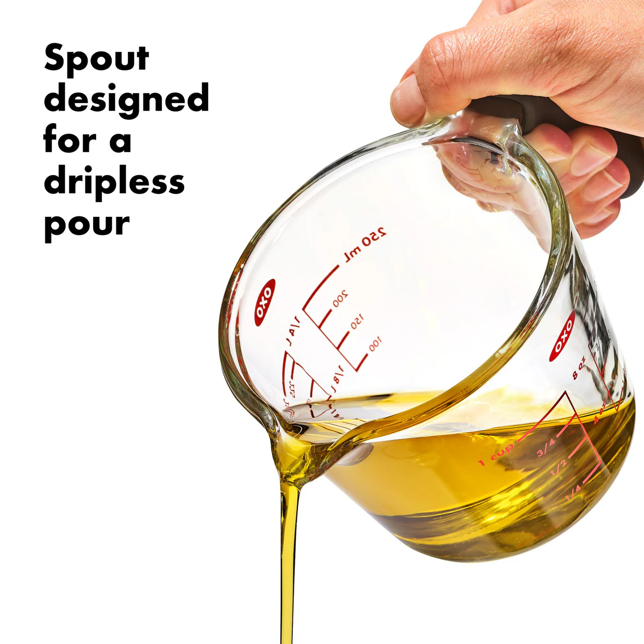 Oxo Good Grips Glass Measuring Cup - 1 Cup/ 250ml - Image 3