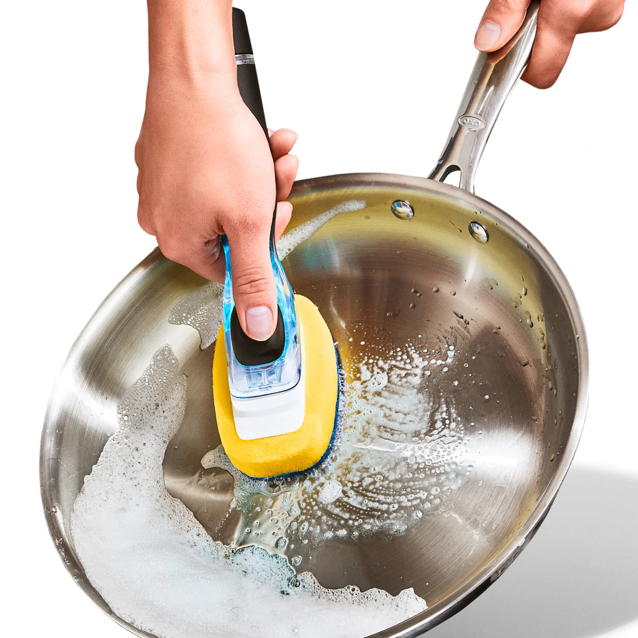 OXO Good Grips Soap Dispensing Dish Scrub - Image 4