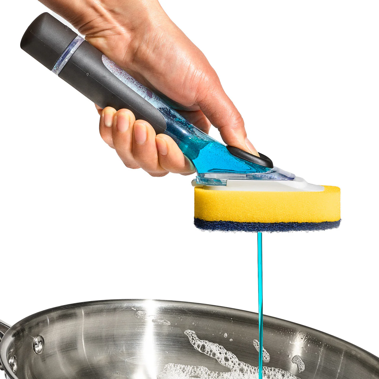 OXO Good Grips Soap Dispensing Dish Scrub - Image 5