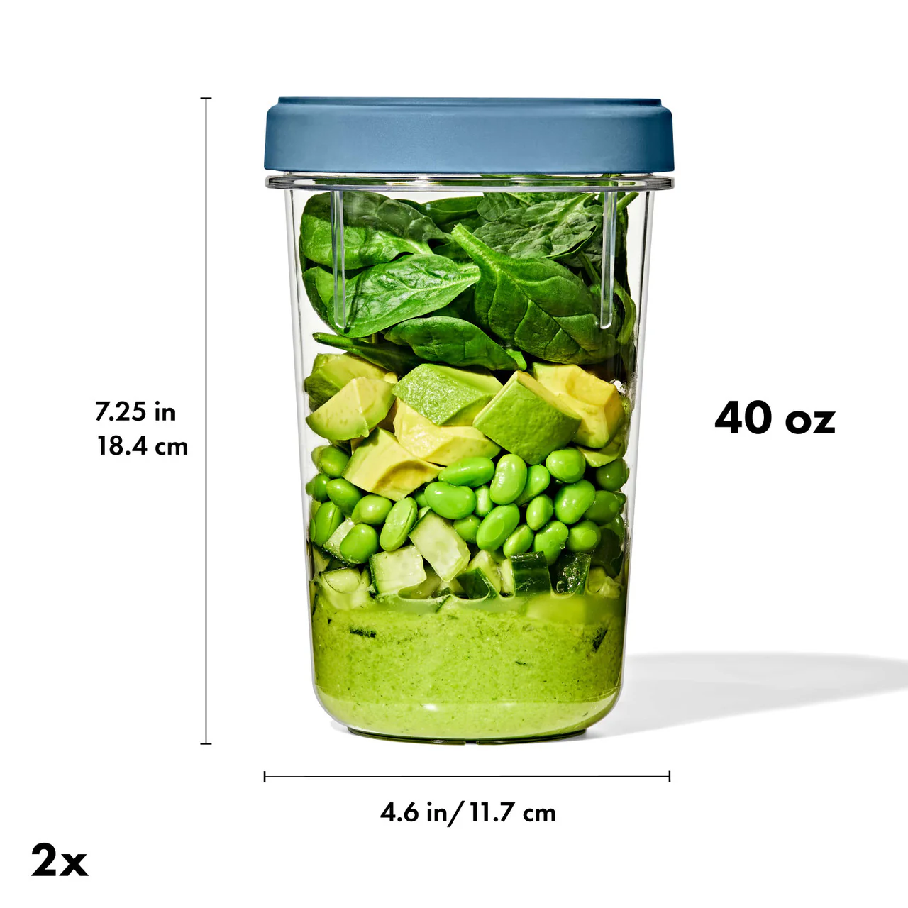 OXO Twist & Stack Container, 2 Pack / 1.2 L - Image 2