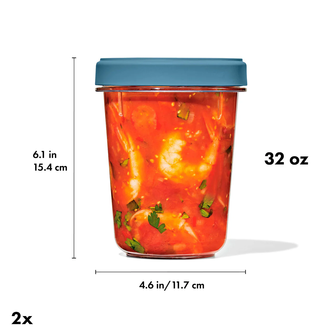 OXO Twist & Stack Container, 2 Pack / 946 ml - Image 2
