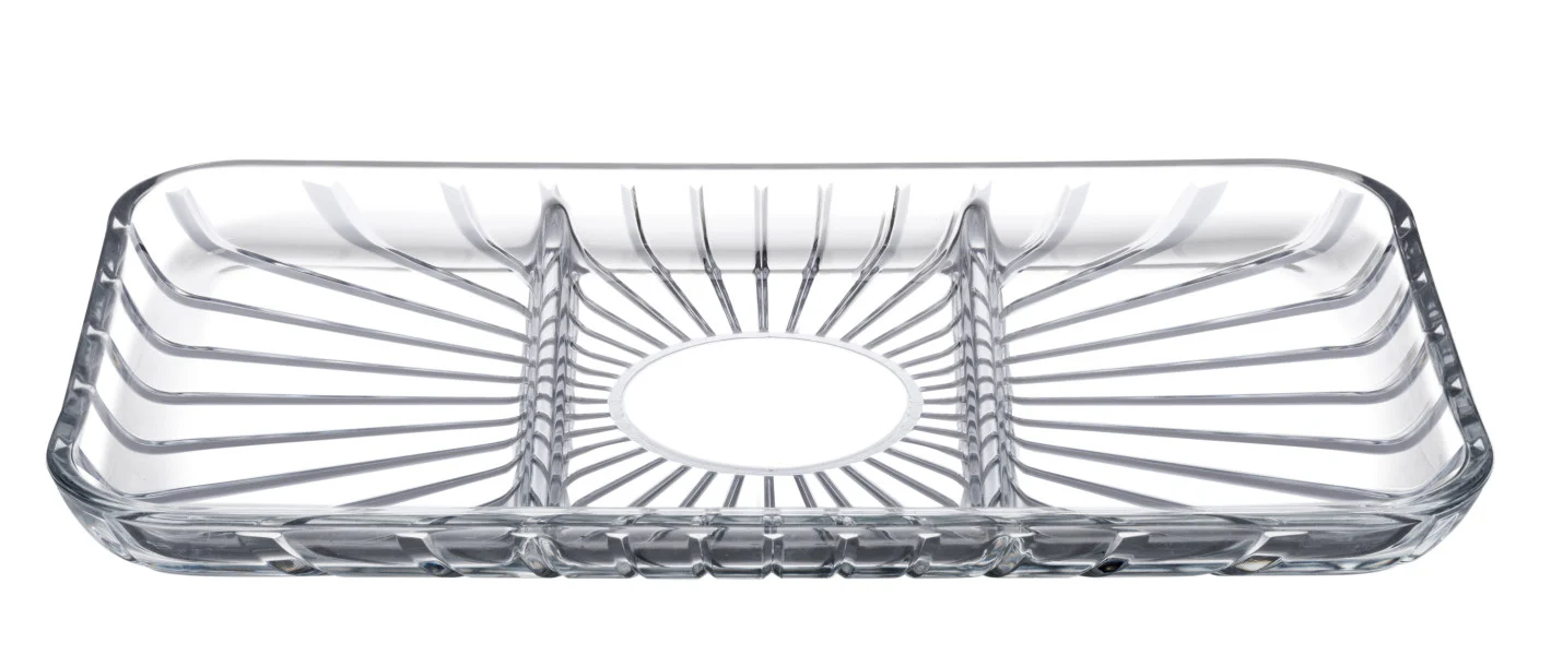 Pasabahce Elegant Divided Rectangle Plate 28x16.5cm