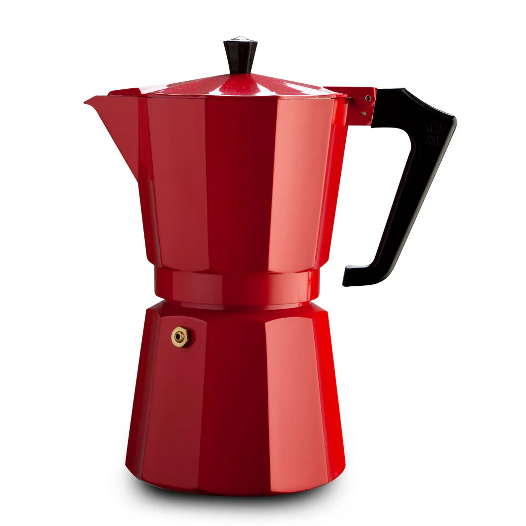 Pezzetti Red Italexpress Aluminium Coffee Maker - 6 Cups