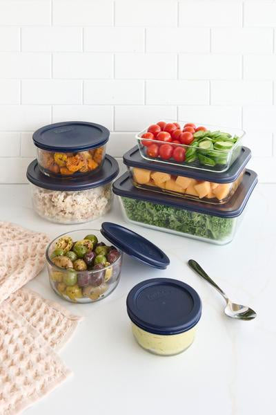 Pyrex Simply Store 11 Cup Rectangle Blue Lid - Image 5
