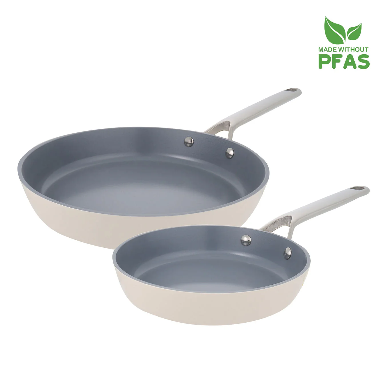 Pyrolux NEXGEN 2 Piece Fry Pan Ivory 2 Piece Set - Image 2