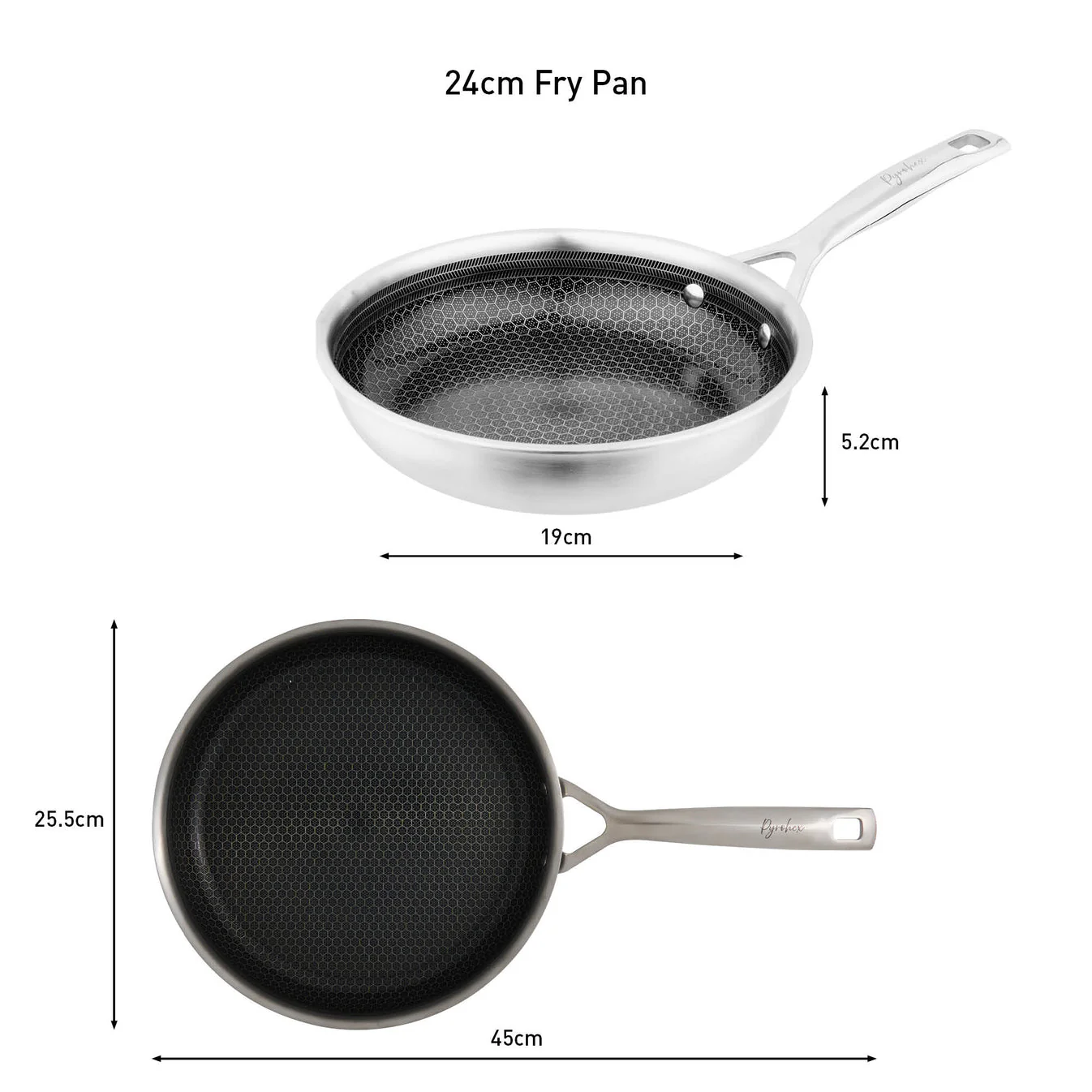 Pyrolux PYROHEX Fry Pan 24cm - Image 4