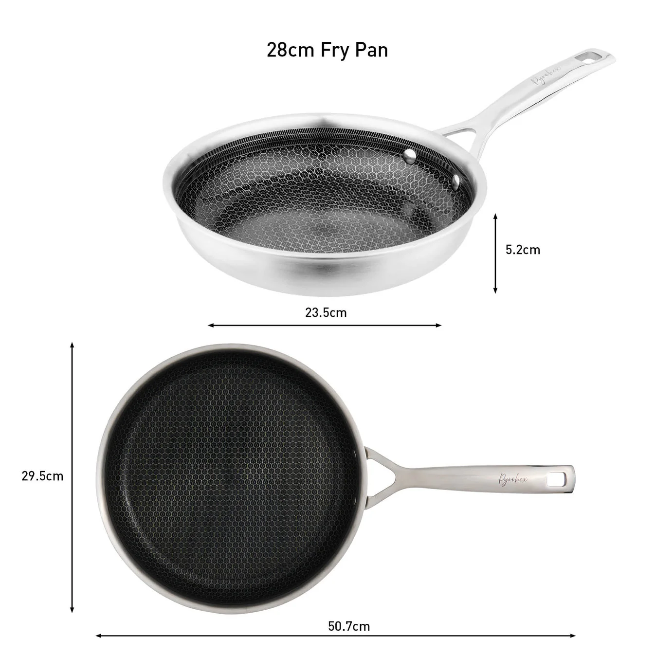 Pyrolux PYROHEX Fry Pan 24cm - Image 5