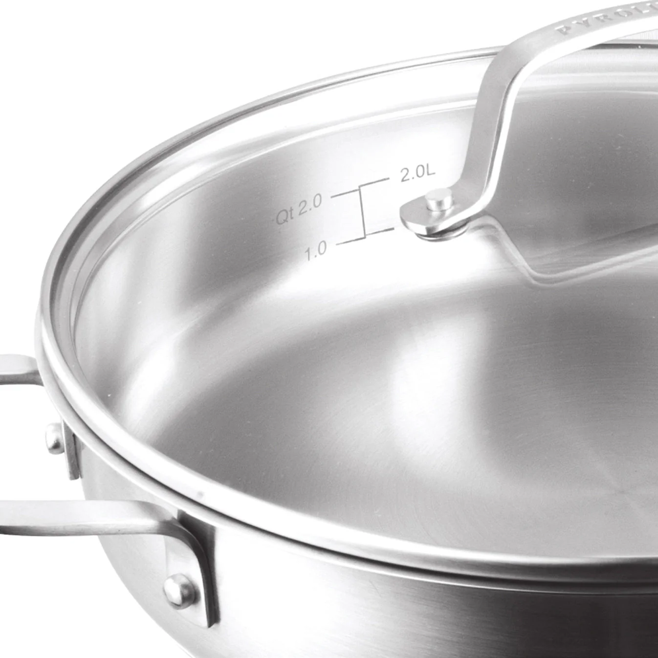 Pyrolux RADIUS 85 Sauté Pan with Helper Handle 28cm/3L - Image 3