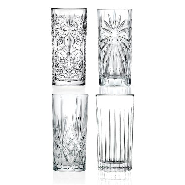 Rcr Crystal Mixology Mixed Hiball Glasses Set 4
