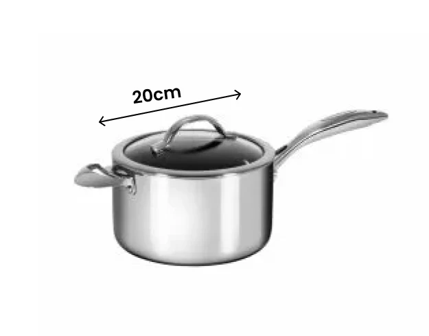 Scanpan HaptIQ Stainless Steel Saucepan - 20cm/3.5L - Image 3