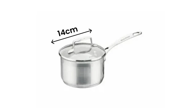 Scanpan Impact Stainless Steel Saucepan - 14cm/1.2L - Image 2