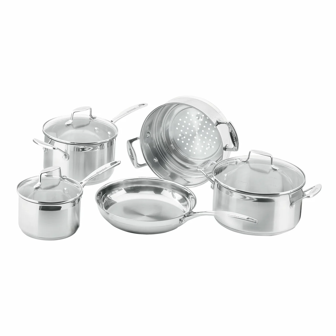 Scanpan Impact Stainless Steel Cookware Set Construction – 5 Piece - Image 4