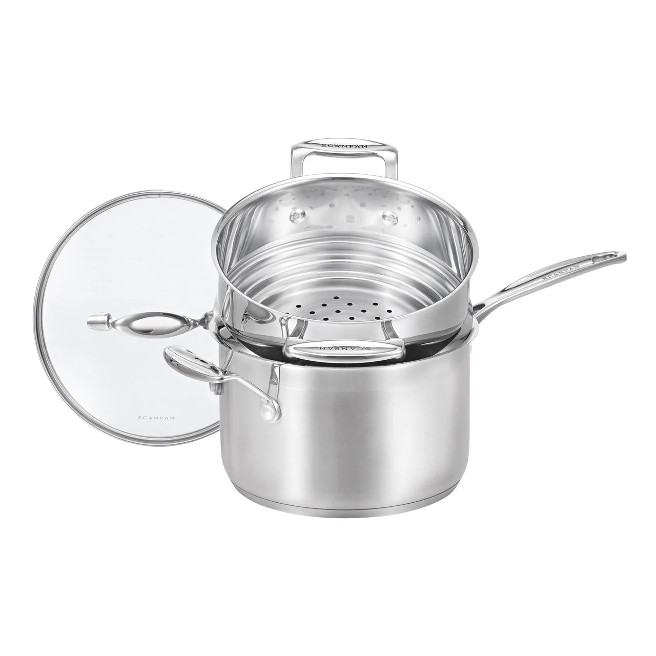 Scanpan Impact Saucepan 20cm with Multi Steamer