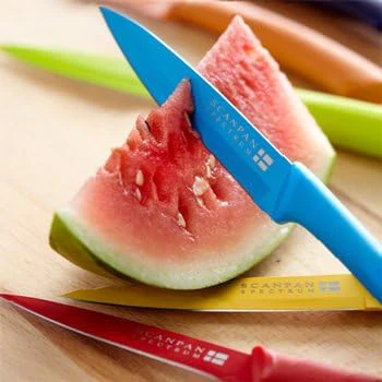 Scanpan Spectrum Vegetable Knife 10cm - Red - Image 2