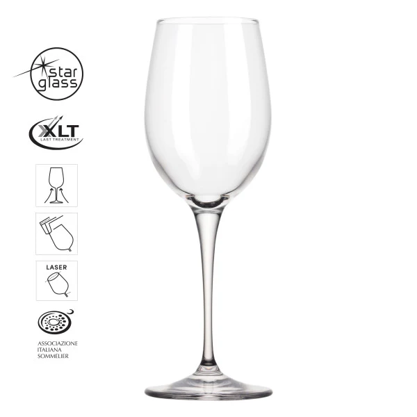 Bormioli Rocco Premium Wine Glass Set of 4 - 385ml - Image 3